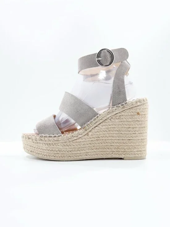 Dolce Vita Shae Gray Leather Chunky 4.5