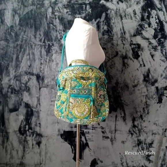 Vera Bradley Meteo Briefcase Peacock RETIRED Excellent Condition