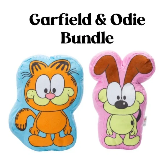 NWT! Garfield and Odie Pillow Bundle Set!