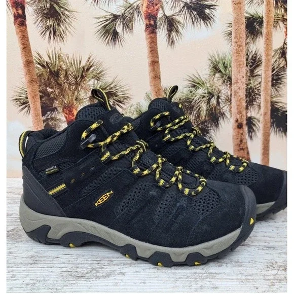 Keen Headout Waterproof Hiking Boot Mens 13 Black Lemon Curry