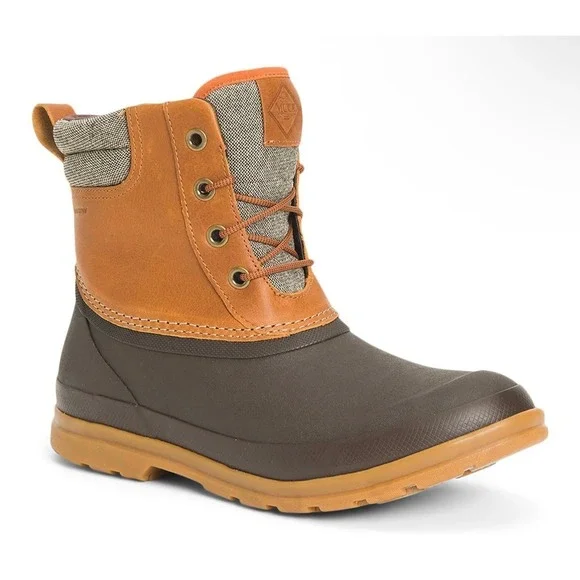 Muck Boot Company Men's Waterproof Winter Lace Up Boots Brown Tan Size 15‎