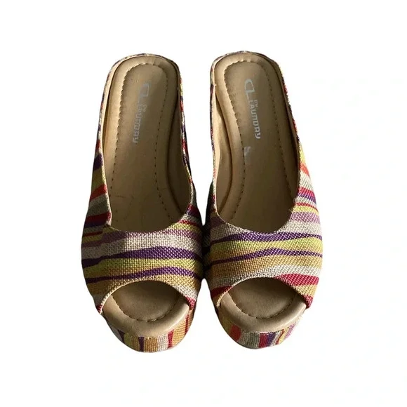 Chinese Laundry Date Night Espadrilles Multi Color size 7.5 NWT