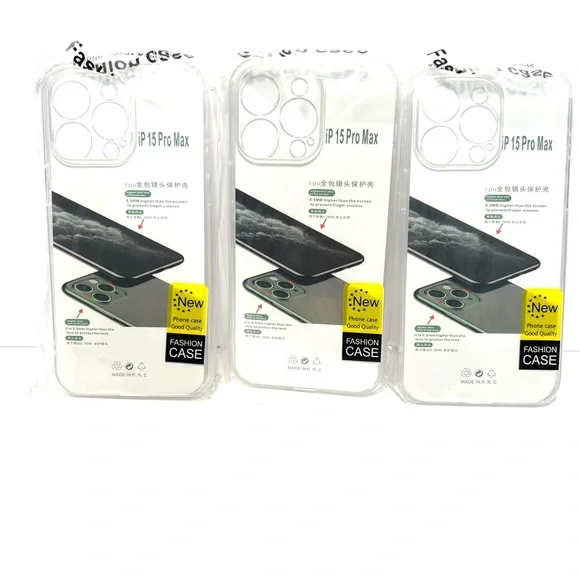 3-Pack iPhone 15 Pro Max Clear Cases
