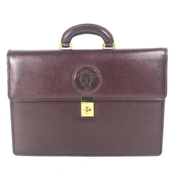 VERSACE vintage medusa logo Document bag Briefcase Bag Business bag
