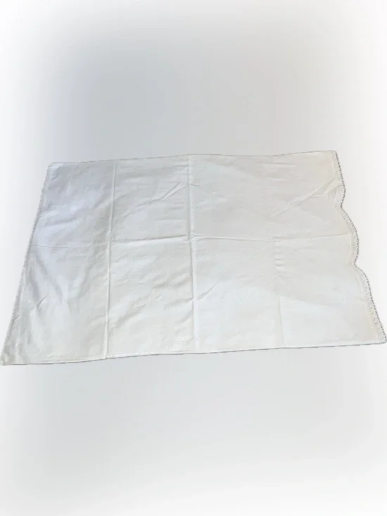 🔴Vintage New White Scalloped Edge Standard Pillowcase Crochet Edge