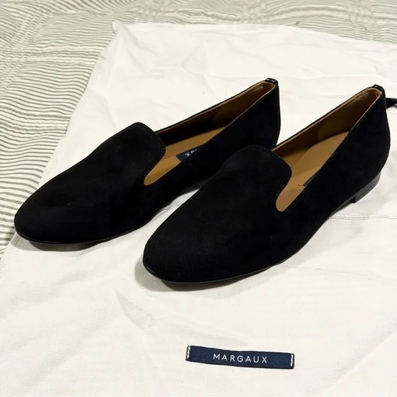 NWOT Margaux ‘The Loafer’ in Black Suede Size 5.5 Narrow Width