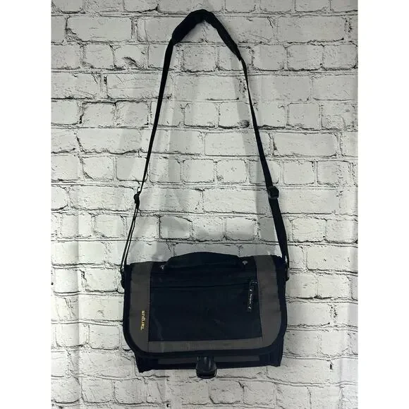 Targus Shoulder Messenger Bag Black W/Cell Pouch And 11