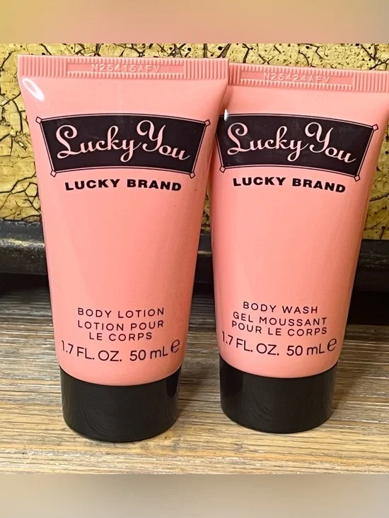 NEW Lucky Brand Lucky You Women's Body Lotion & Body Wash Duo-Travel Size 1.7oz