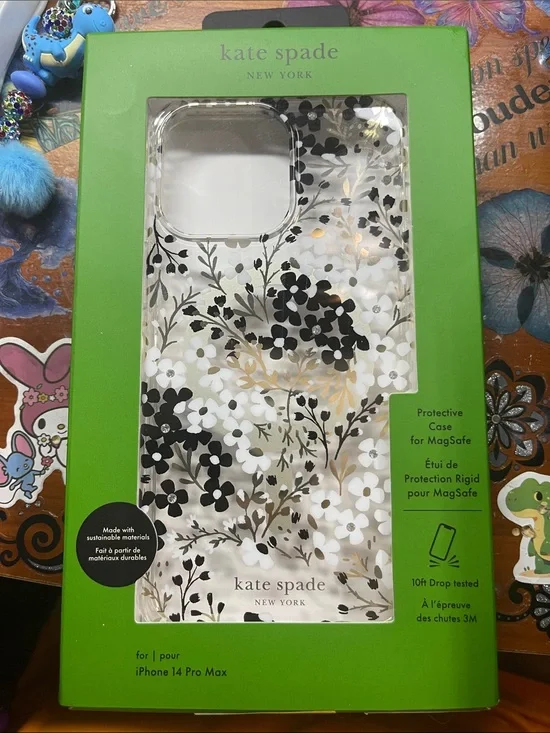 kate spade New York Clear Floral MagSafe Case – iPhone 14 Pro Max