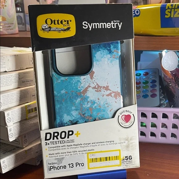 OtterBox Symmetry Series iPhone 13 Pro Case - Blue and White
