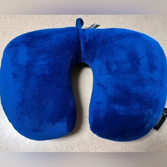 Velocity Plush Royal Blue Travel Pillow