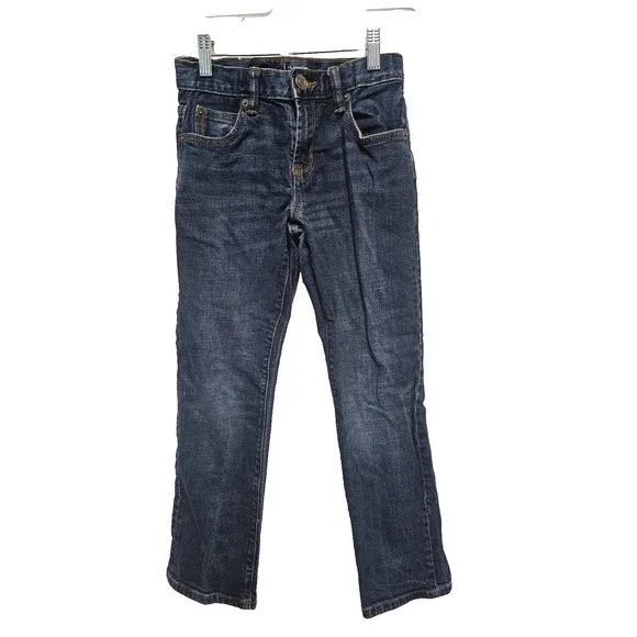Gap Kids‎ straight adjustable waist dark wash with pockets jeans size 10