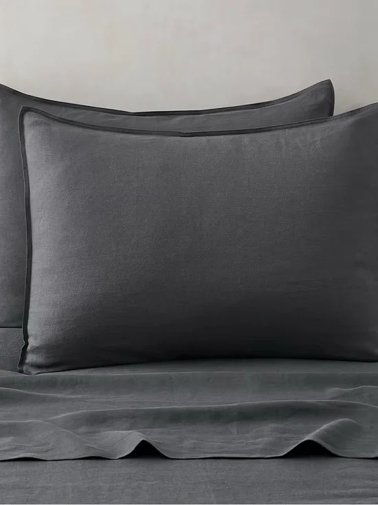 ATLINIA 100% Linen Pillowcases 2, Standard 20