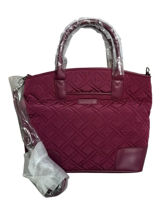 VERA BRADLEY Day Off Satchel Quilted Crossbody Bag Purse Burgundy/Plum NWT (1/2)