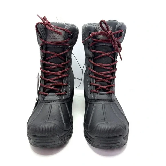 POLAR RANGE Men's Tasco Cold Weather Snow Boots Gray Size 8M NWT