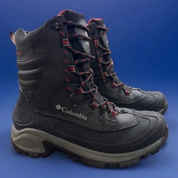 Columbia 200 Gram Snow Boots Men's Sz 7 Black TechLite Omni Grip Waterproof