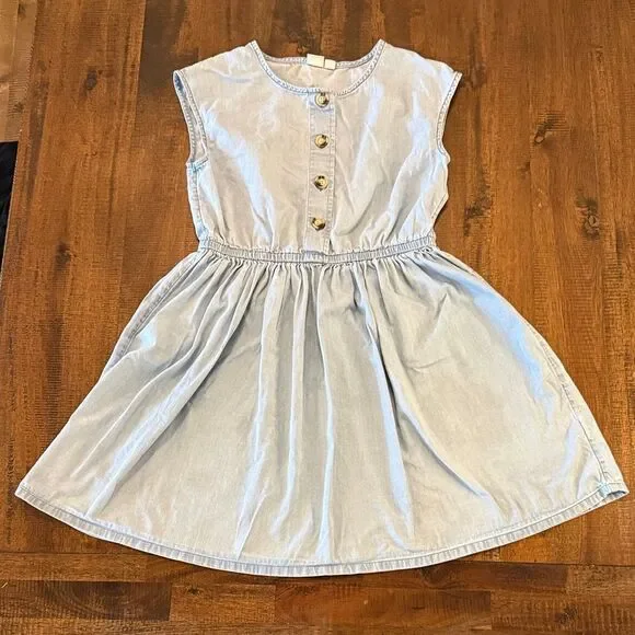 Gap light wash denim Sleeveless Kids Dress