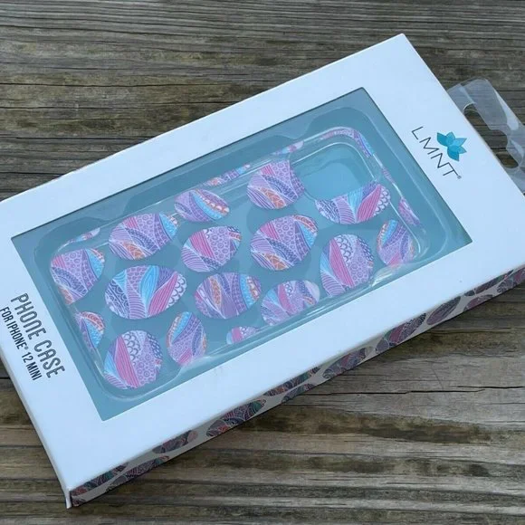 LMNT Phone Case For Iphone 12 mini Multi Color Easter Egg Back Case New in Box