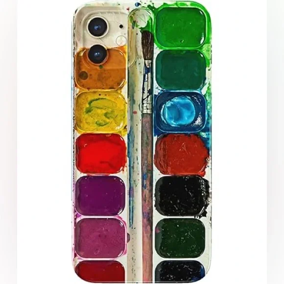 Watercolor Paintbox Pallet Phone Case iPhone 14