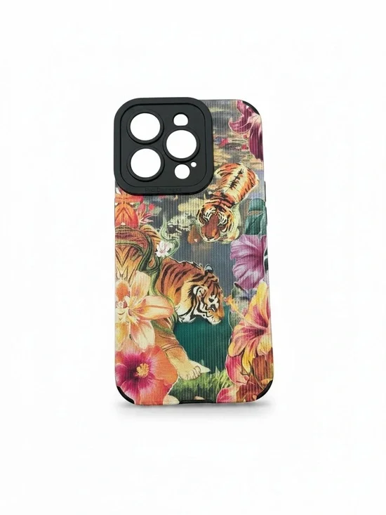 Floral Tiger iPhone 14pro Case - Multicolor Protective Phone Cover
