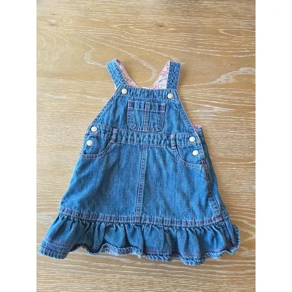 Vintage baby gap girl overalls dress size‎ 12-18 mos from 2008