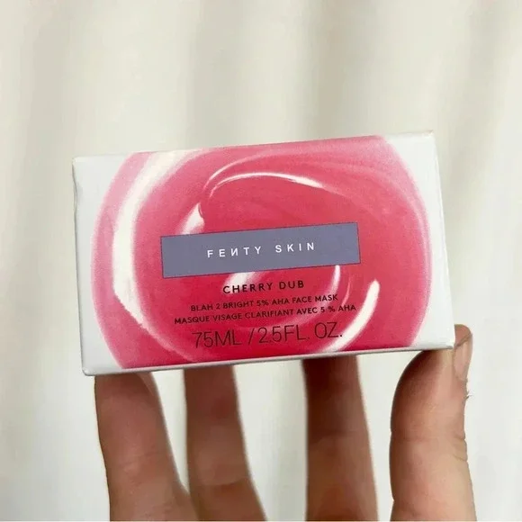 NWT Fenty Skin Cherry Bub BLAH 2 Bright AHA Face Mask - FULL SZ - 2.5 Oz