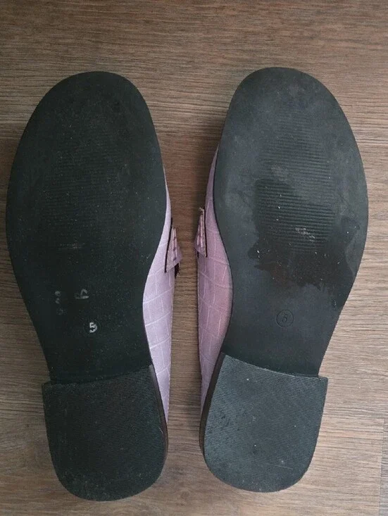 ASOS Lilac Croc-Embossed Loafers