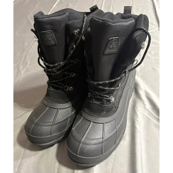 Kamik Fargo 2 Winter Boots Mens 12 Black Waterproof Insulated Snow Boots FARGO2W