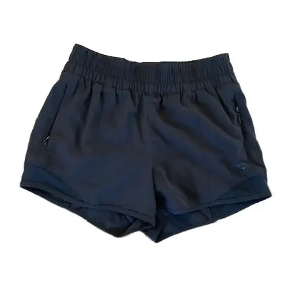 GAP Teen Girls Black Running Shorts‎ Size M 8 Moisture Wicking Zipper Pockets