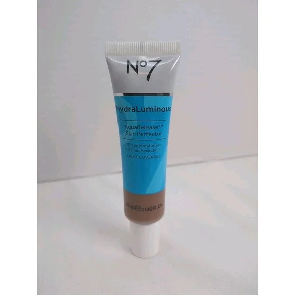 No7 Hydraluminous AquaRelease Tinted Skin Perfector Deep 1 fl oz New Moisturiser