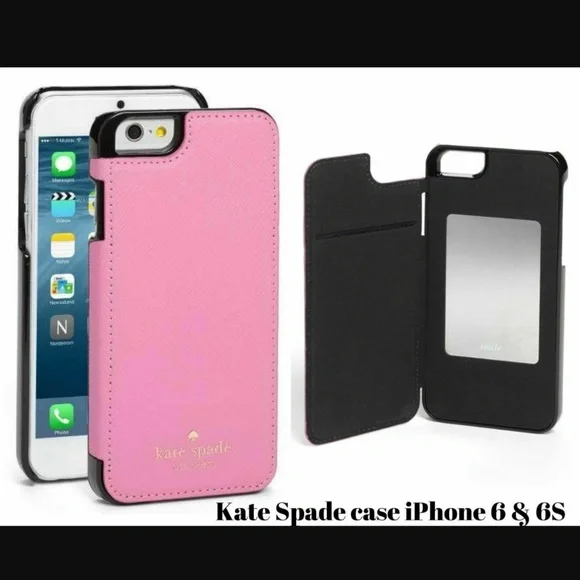NWD $70 kate spade new york‎ 'Cedar Street' iPhone 6 & 6s Case Leather +Mirror