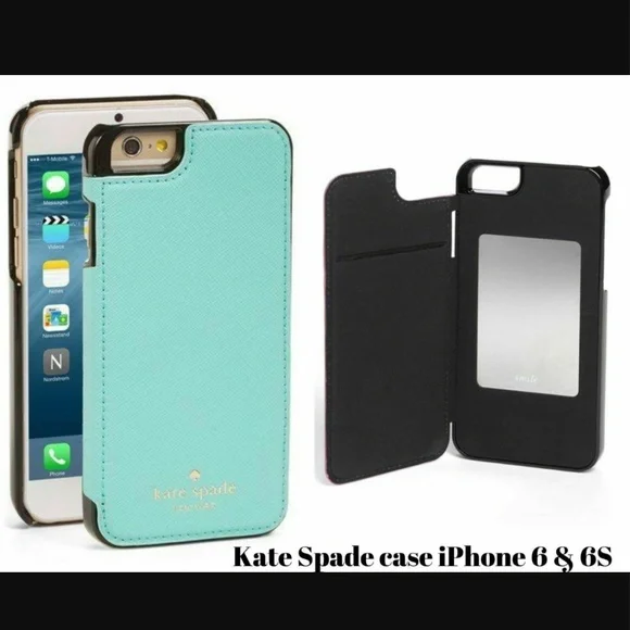 NWD‎ $70 kate spade new york 'Cedar Street' iPhone 6 & 6s Case Leather +Mirror