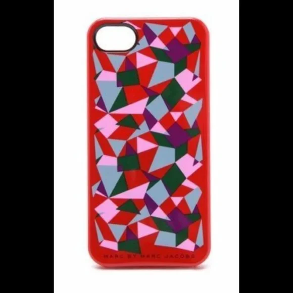 NEW Marc by Marc‎ Jacobs Taboo Print iPhone 5 Case Red Multi Color