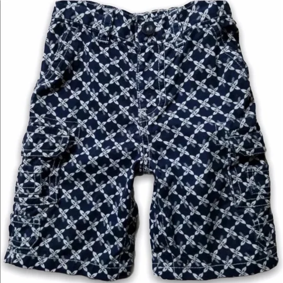 𝅺BABY GAP Waverider Hibiscus Print Cargo Shorts‎