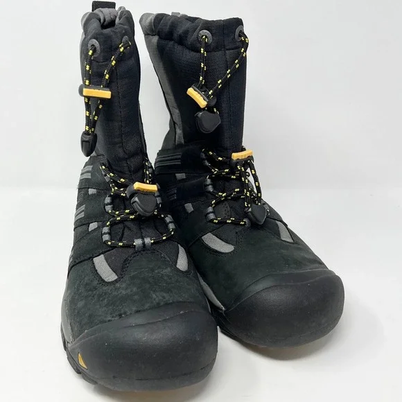 KEEN Shellback Mens Size 8.5 Winter Boots Black Grey KEEN.WARM Waterproof