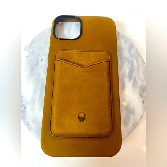 Donbolso iPhone 14 Max Brown Leather MagSafe Case With Wallet Set NEW