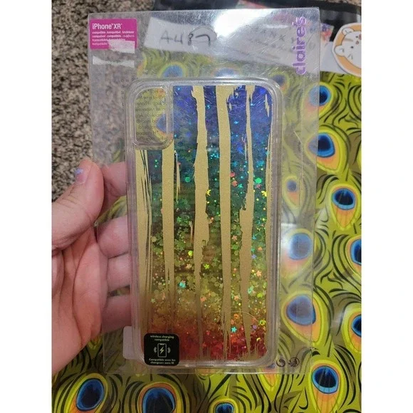 iphone xr case Glitter Multicolor Rainbow