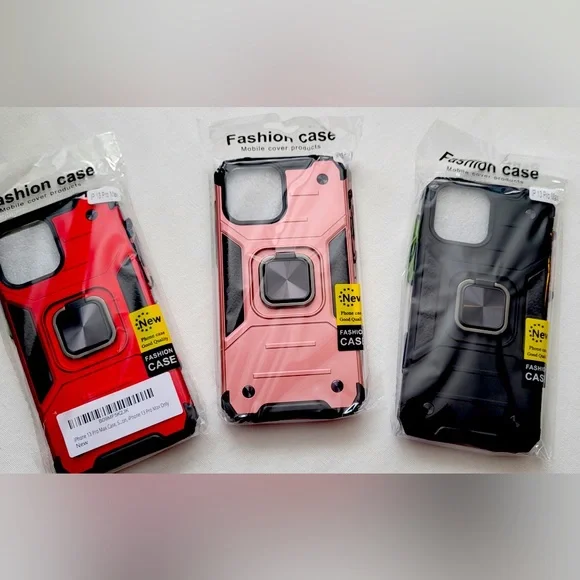 iPhone 13 Pro Max Case Shockproof Heavy Duty Magnetic Kickstand Car Mount Holder