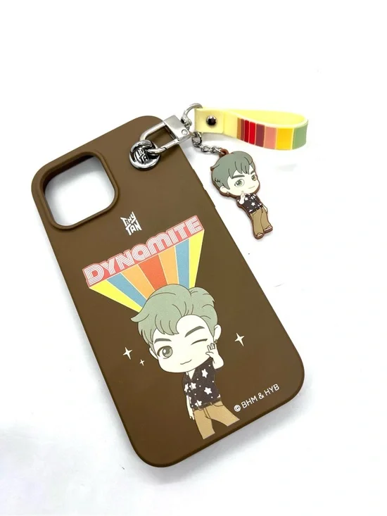 TinyTAN Dynamite iPhone 11 Pro Max Case Charm Brown BTS
