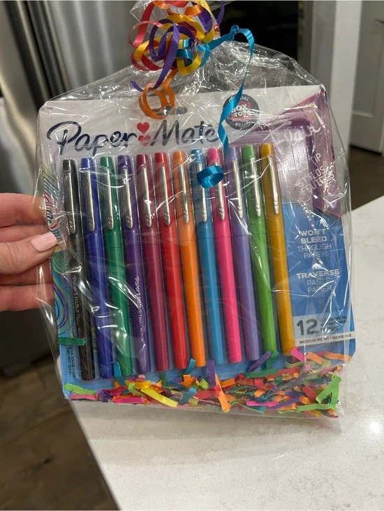 New Assorted Color Ink Pens - 12-Pack
