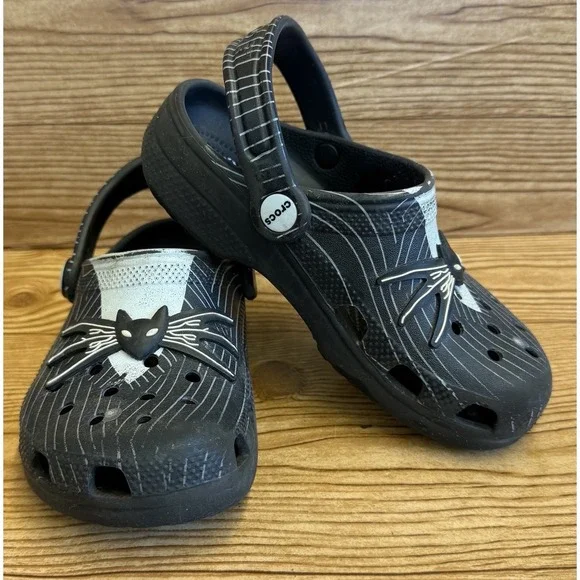 Crocs Nightmare‎ Before Christmas Clogs Jack Skellington Junior Child Sz 1