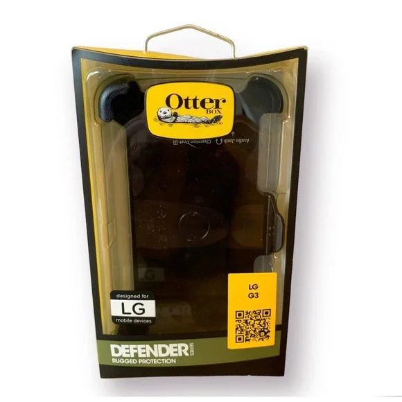 Otterbox LG G3 Defender Series Case with Belt Clip Holster Black NIP