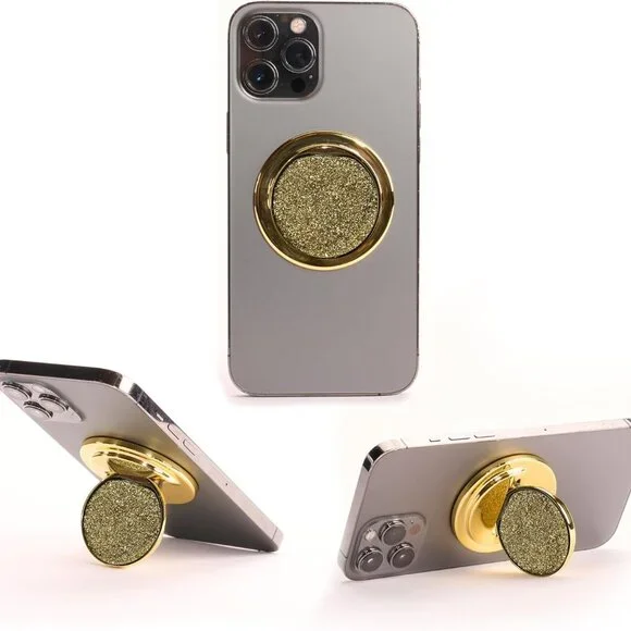 HANDL Gold Glitter Universal Phone Grip & Stand (BRAND NEW IN PACKAGE!)‎