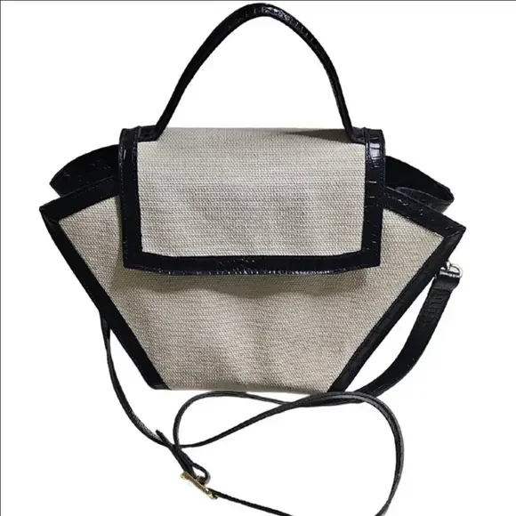 Maria Antoinetta Black and Cream Women's Handbag