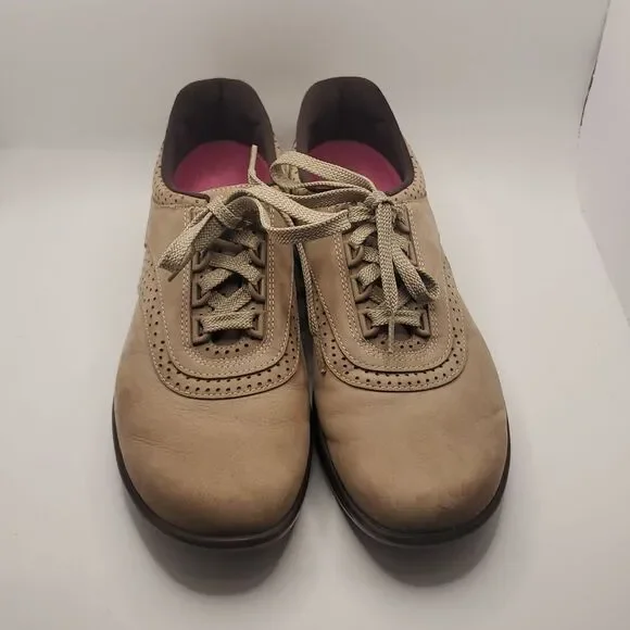 SAS Walk Easy Womens Walking Shoes, Sage Sz 9, Lace Up Support Comfort Walking