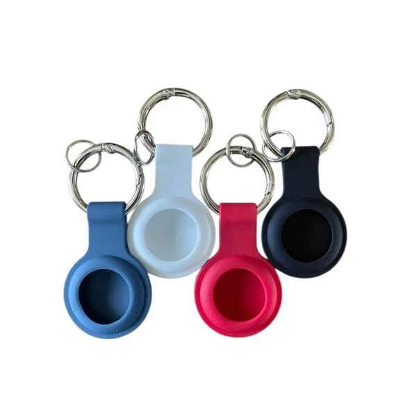 4 Pack Apple AirTag‎ Case Keychain Air Tag Holder Silicone Pets, Kids, Travel
