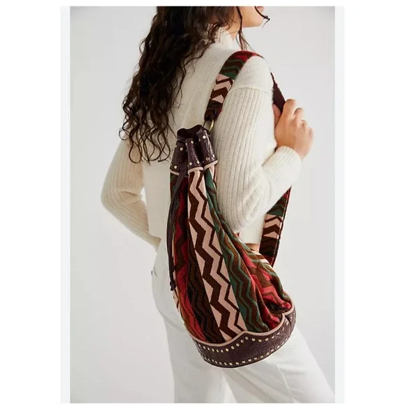 NWOT - Free People‎ - Zola Tapestry Sling Bag