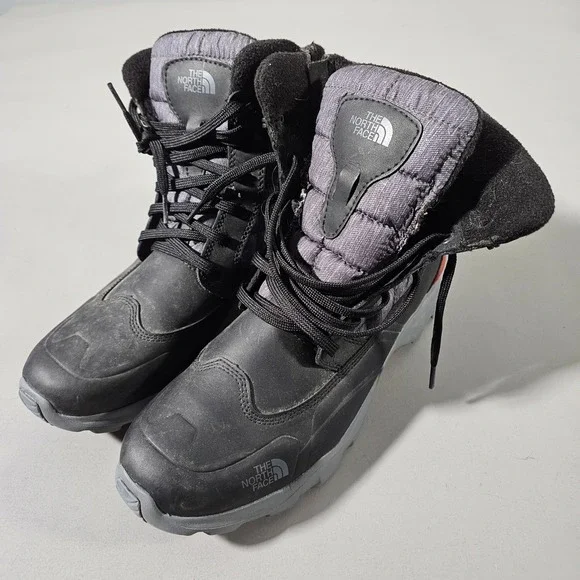 The North Face Chilkat Nylon Boots Mens 9.5 Black Primaloft Winter Snow NF0A32YI