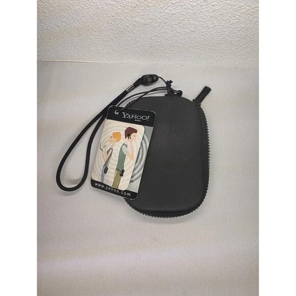 Vintage RARE Collectible Yahoo! bags 2001 flip phone cell carrier case black NWT