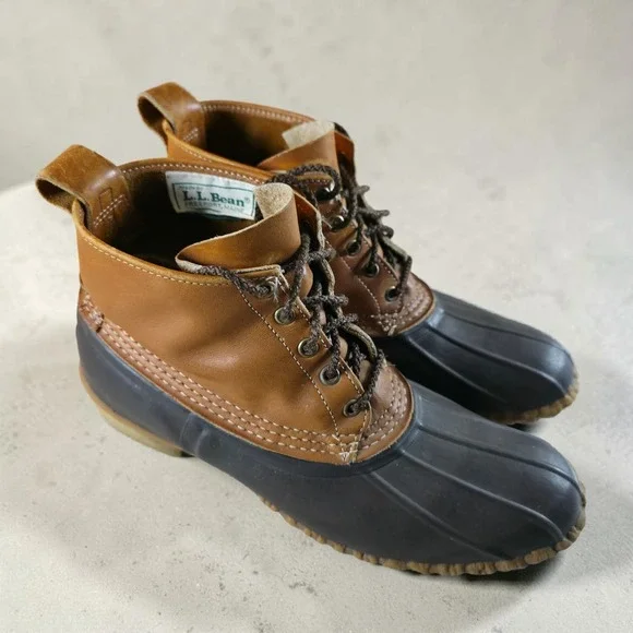 Vintage L.L. Bean Maine Hunting Shoe Waterproof Duck Boots Mens Size 10 Freeport